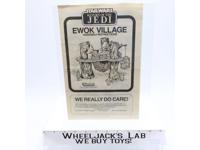 Ewok Village Instructions Manual 1983 Star Wars Kenner Vintage