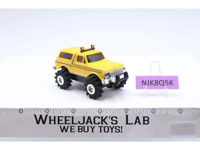 Yellow Ford Bronco 4x4 Truck Stomper 1980's Schaper Toys WORKS