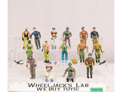 Lot of 15 Sgt. Rock  Action Figures 1980's Remco Toys 3.75" GI Joe KO