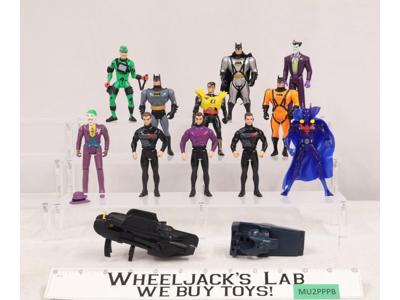 Lot of 11 Batman DC Superheroes Villains ToyBiz Kenner Figures + Accessories
