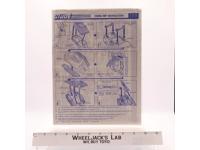 Cobra IMP 1988 ORIGINAL Instructions Blueprints G.I. Joe Hasbro Action Figure