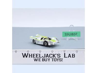 Tyco Porsche 917 Chrome Silver Lime Green Yellow #4 Slot Car