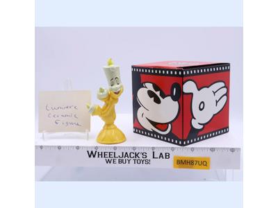 Lumiere Ceramic Figurine Beauty and the Beast Disney 4" Vintage NEW MIB