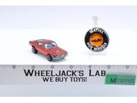 Custom Mustang Red 1968 Redline Hot Wheels Mattel Vintage RL w/ Button