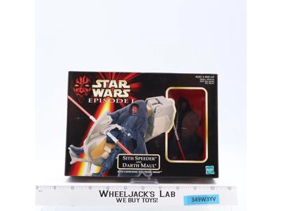Sith Speeder and Darth Maul Star Wars Episode 1 1998 Hasbro Vehicle NEW UNUSED