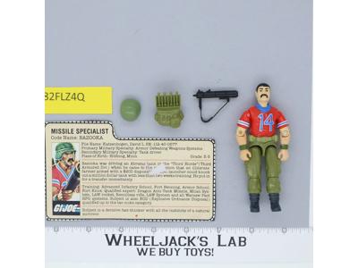 Bazooka V1 100% Complete G.I. Joe 1985 Hasbro Vintage Action Figure