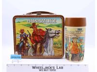 Gunsmoke Tin Lunchbox W/Thermos 1973 Aladdin Industries Vintage