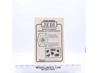Battle Damaged Imperial Tie Fighter Instructions 1983 Star Wars Kenner Vintage