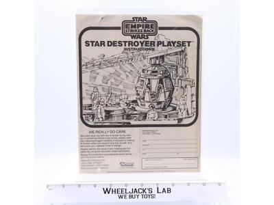 Star Destroyer Playset Instructions Manual ORIGINAL Star Wars 1980 Kenner