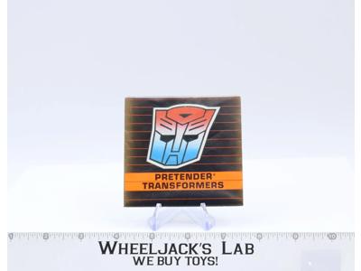 Pretender Micromaster Insert Catalog Brochure 1988 G1 Transformers Action Figure