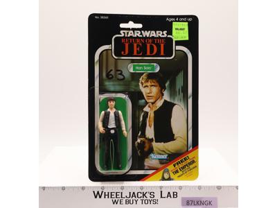Han Solo Big Head 65 Back-C Star Wars 1983 Kenner Action Figure NEW MOSC SEALED