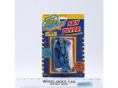 Sky Diver With Parachute 1996 Sky Riders JA-RU Toy Action Figure NEW Sealed MOSC