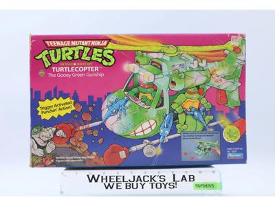 Turtle Copter 100% Complete Teenage Mutant Ninja Turtles TMNT Playmates Vehicle