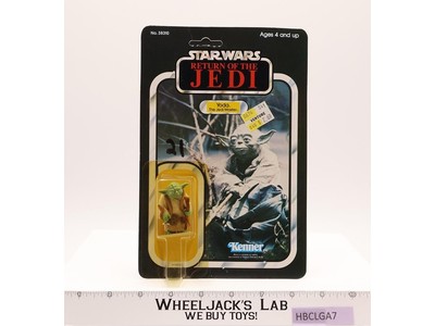 Yoda Brown Snake 65 Back-B Star Wars ROTJ 1983 Kenner Figure NEW MOSC SEALED