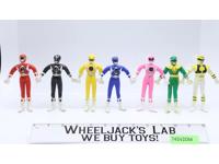 LOT of 7 Bendems Bendable Power Rangers 1994 5.25" Bandai Gordy Action Figures