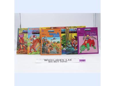 Lot of 7 He-Man Coloring and Activity Books Masters of the Universe MOTU