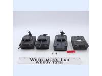 Lot of 4 Gray German Panzer Tanks WWII Plastic Toy Soldiers CTS 7.5" Long