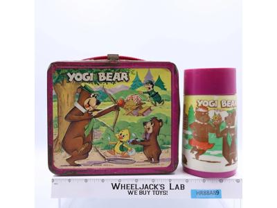 Yogi Bear Metal Lunch Box 1974 Aladdin Vintage w/ THERMOS