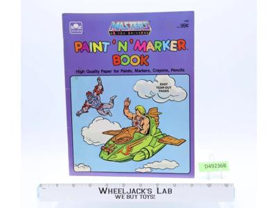 Paint 'N' Marker Book Masters of the Universe MOTU Golden Book 1983 New