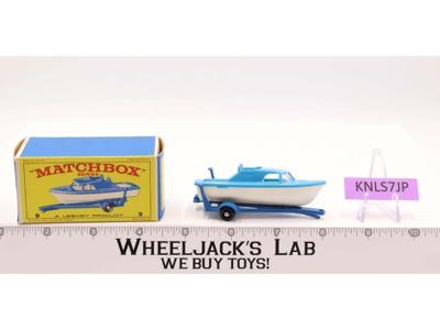 Cabin Cruiser & Trailer 9 Lesney Matchbox Series 1960's Made In England