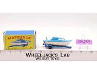 Cabin Cruiser & Trailer 9 Lesney Matchbox Series 1960's Made In England