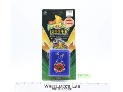 Beeper Three Function Mighty Morphins Power Rangers 1993 NEW MOSC Blue