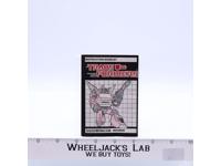 Inferno Action Figure Vintage Instruction Manual 1985 Hasbro G1 Transformers