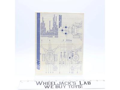 Mobile Missile System (MMS) 1982 ORIGINAL Instructions/ Blueprints G.I. Joe