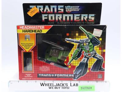 Hardhead 100% Complete W/Box & Insert 1987 G1 Transformers Hasbro Vintage MIB