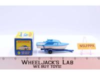 Cabin Cruiser & Trailer 9 W Original Box Lesney Matchbox 1960's England