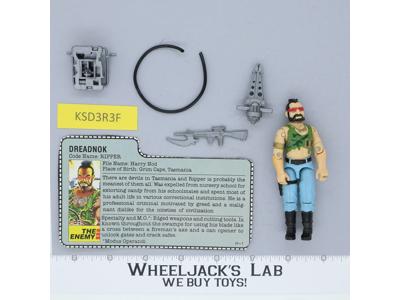 Ripper V1 100% Complete G.I. Joe 1985 Hasbro Vintage Action Figure