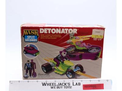 Detonator Jacques LaFleur 100% Complete W/BOX MASK M.A.S.K. 1987 Kenner Vintage