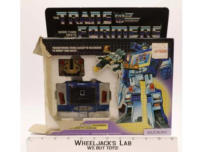Soundwave & Buzzsaw W/ BOX & INSERT 1984 Vintage G1 Transformers Action Figure