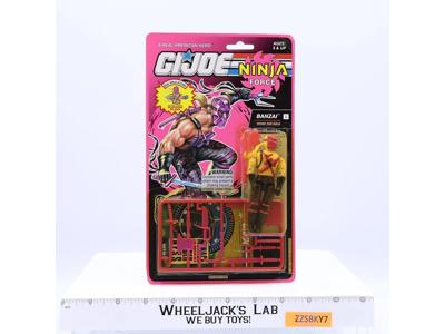 Banzai GI Joe Ninja Force 1992 Hasbro Action Figure NEW MOSC SEALED