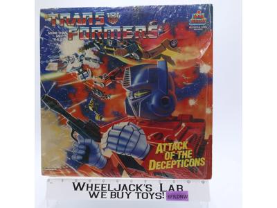 Transformers Attack of the Decepticons Book & Vinyl Record Kid Stuff 1985
