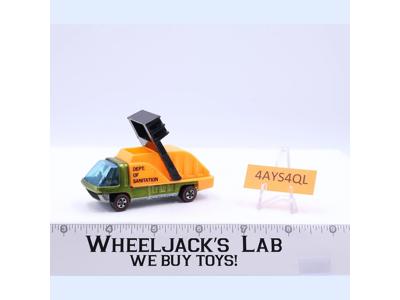 The Heavyweights Waste Wagon Yellow 1969 Mattel Redline Hot Wheels Sanitation