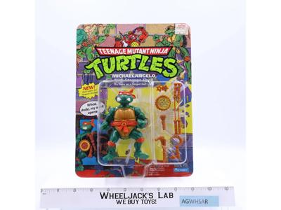 Michaelangelo W/ Storage Shell TMNT Turtles 1991 Playmates NEW MOSC Sealed