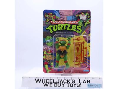 Raphael Teenage Mutant Ninja Turtles TMNT 1988 Playmates 10 BACK MOSC Unpunched