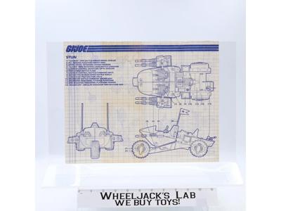 Cobra Stun 1986 ORIGINAL Instructions / Blueprints G.I. Joe Hasbro Action Figure