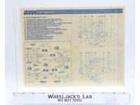 Python Conquest X-30 1988 ORIGINAL Instructions Blueprints G.I. Joe Hasbro