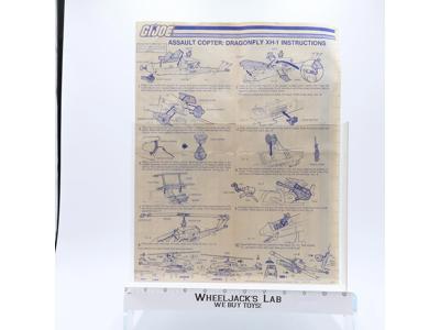 Assault Copter (Dragonfly XH-1) 1983 ORIGINAL Instructions Blueprints G.I. Joe