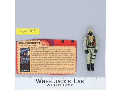 Cobra Stinger Driver V1 100% Complete G.I. Joe 1984 Hasbro Vintage Action Figure