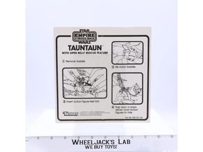 Tauntaun Open Belly Instructions Manual ORIGINAL Star Wars 1982 Kenner
