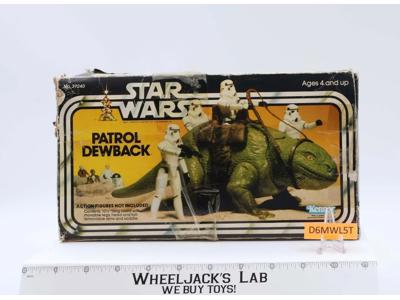 Patrol Dewback 100% Complete W/Box Star Wars 1983 Kenner Action Figure Vehicle