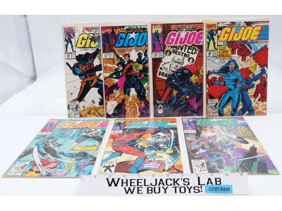 Lot of 7 G.I. Joe Destro & American Hero Issues Marvel Comic Books Vintage 1990s