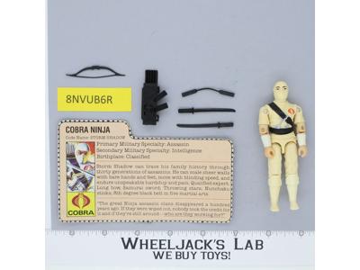 Storm Shadow V1 100% Complete G.I. Joe 1984 Hasbro Vintage Action Figure