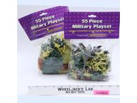 Set of 2 55pc Military Playsets Wal-Mart Brand Plastic Toy Soldiers NEW SEALED