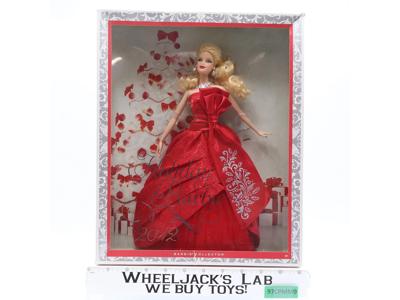 Holiday Barbie Doll Collector 2012 Mattel Blonde Red Gown