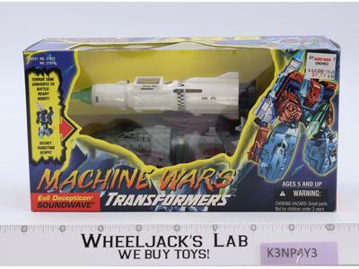 Soundwave W/Box & Insert 100% Complete Transformers Machine Wars 1996 Hasbro