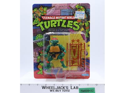 Michaelangelo 10 BACK Teenage Mutant Ninja Turtle 1988 Playmates UNPUNCHED MOSC